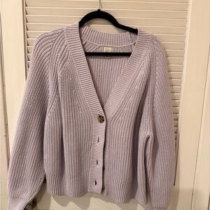 a new day Lilac Button-Up Cardigan
